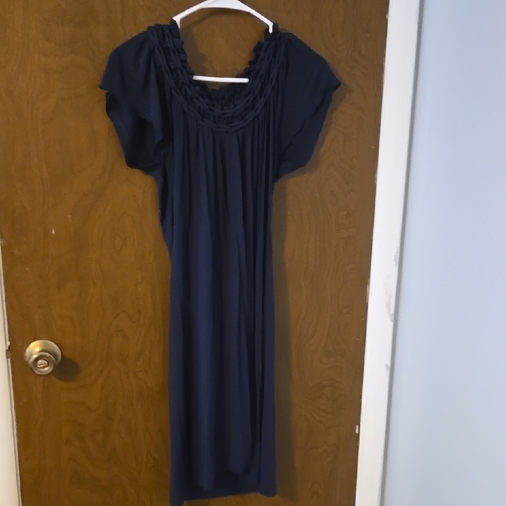 Elegant Navy Blue Women's Dress